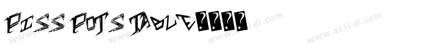 Piss Pots Table字体转换